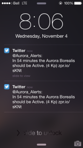 Aurora alerts